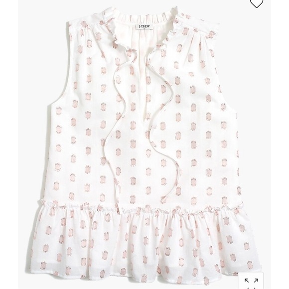 J. Crew Tops - J. Crew Metallic Dot Sleeveless Shirt